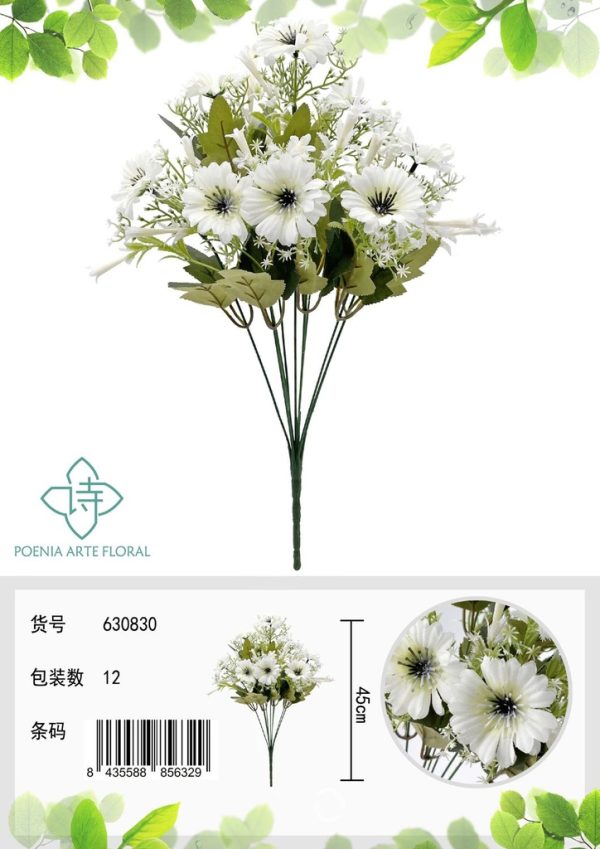 Ramo de flores artificiales - Decoración floral - Imagen 6
