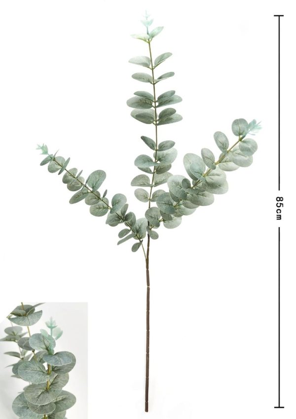 Ramo de flores artificiales - Eucalipto de tres puntas 85 cm