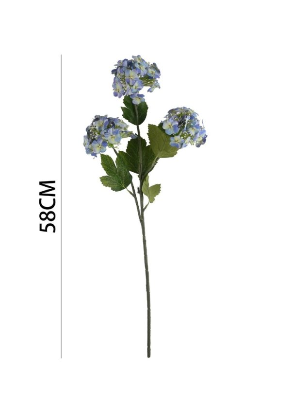 Ramo de flores artificiales - Hortensia en 3 cabezas - Imagen 2