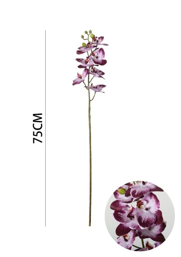Ramo de flores artificiales - Lirio de siete cabezas en 75 cm