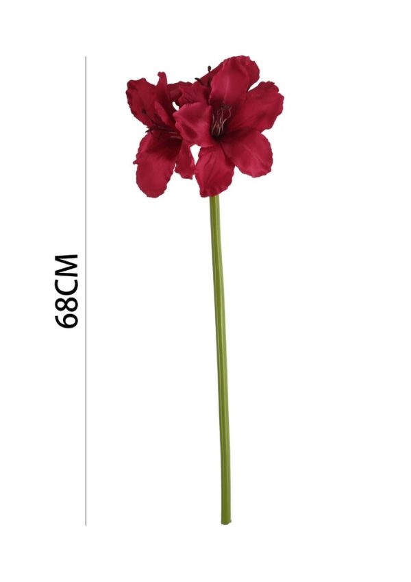 Ramo de flores artificiales - Lirio solitario en 68 cm - Imagen 2