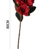 Ramo de flores artificiales - Lirios enrollados en 68 cm - Imagen 2