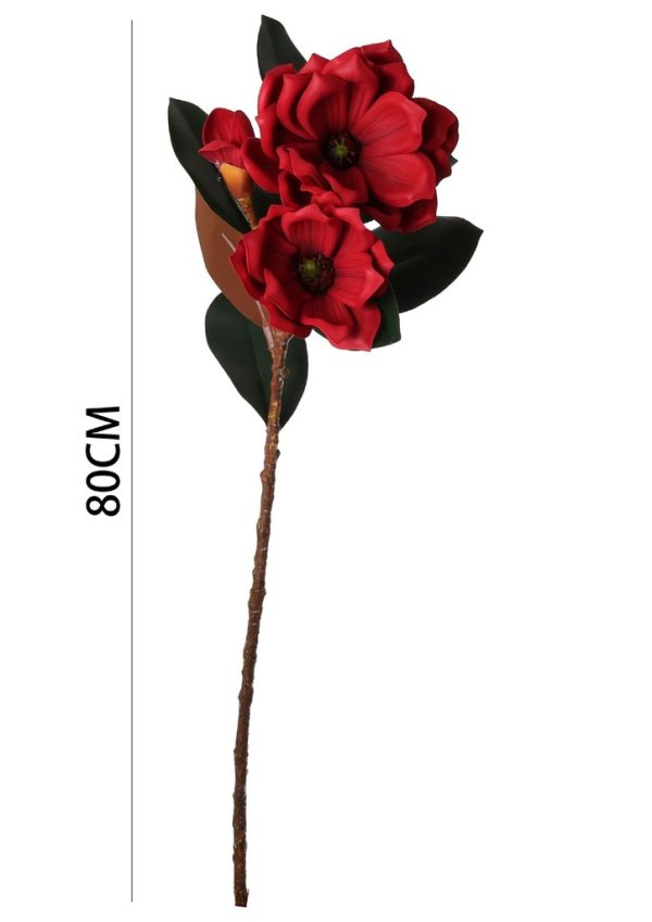 Ramo de flores artificiales - Lirios enrollados en 68 cm - Imagen 2