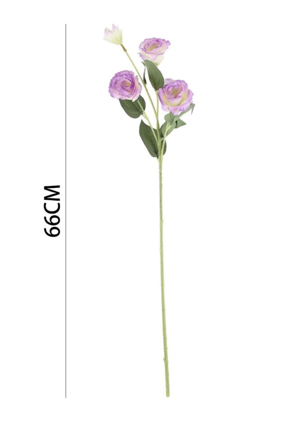 Ramo de flores artificiales - Lis de 4 cabezas en 66 cm - Imagen 2