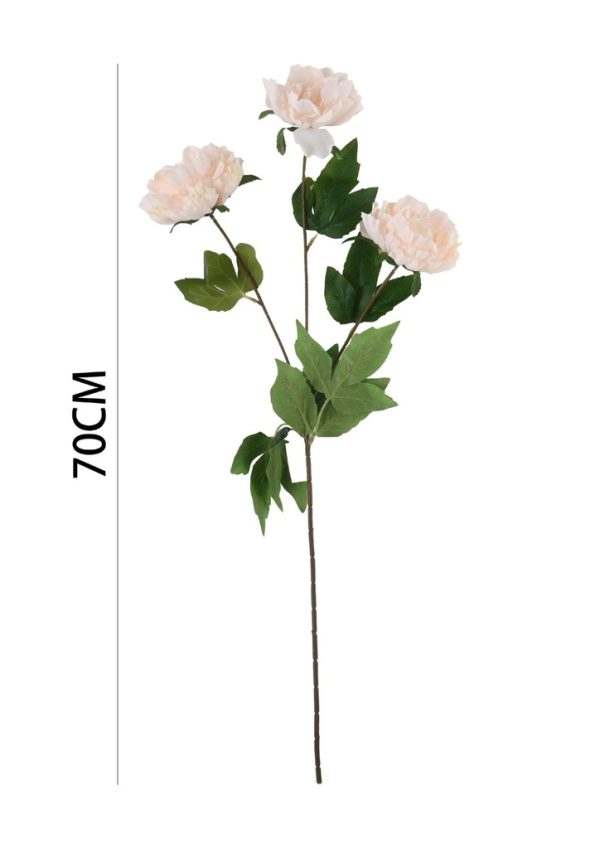 Ramo de flores artificiales - Peonía en 3 cabezas - Imagen 4