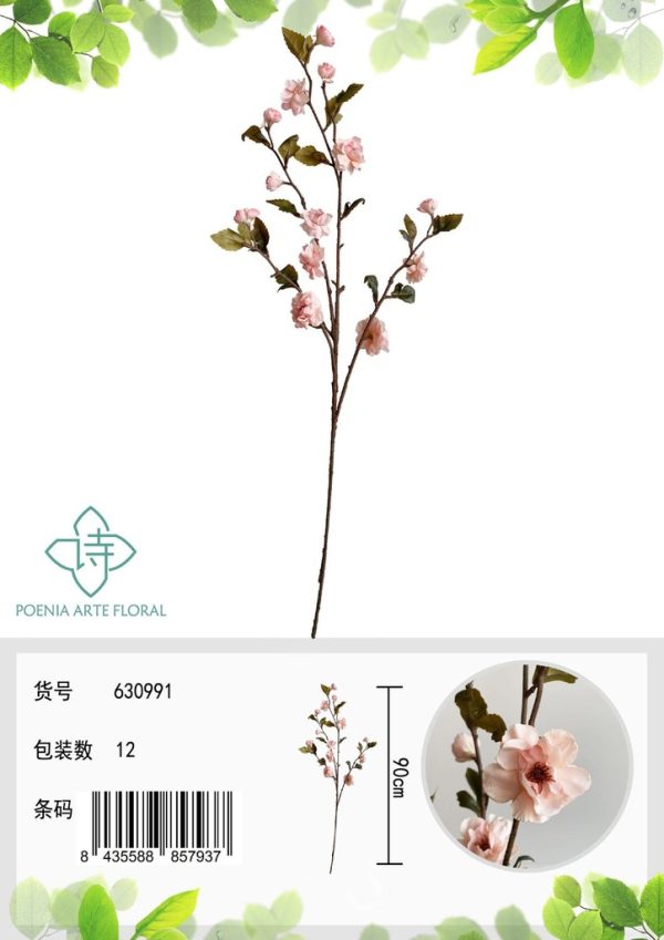 Ramo de flores artificiales - Sakura vintage quemada 90 cm