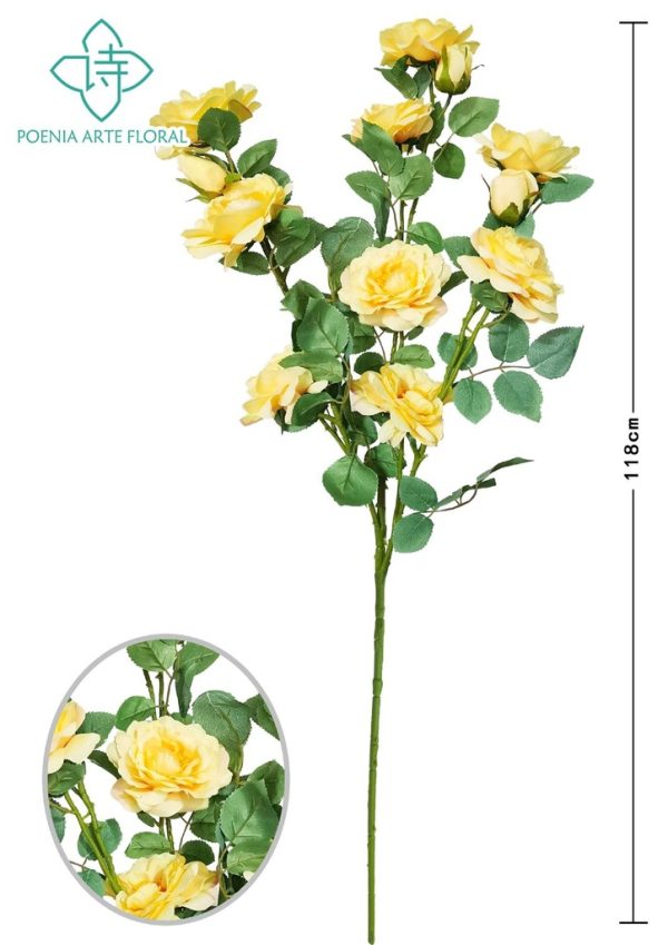 Ramo de flores artificiales 12 cabezas para decoración