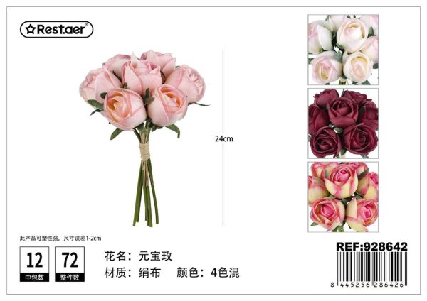 Ramo de flores artificiales 24cm - Ramo decorativo