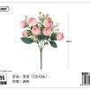 Ramo de flores artificiales 32 cm - Flores sintéticas - Imagen 4