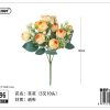 Ramo de flores artificiales 32 cm - Flores sintéticas - Imagen 6