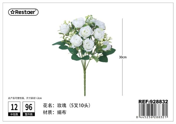 Ramo de flores artificiales 32 cm - Flores sintéticas - Imagen 7