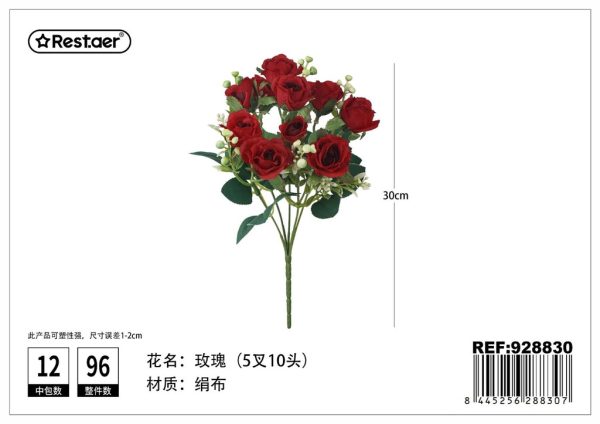 Ramo de flores artificiales 32 cm - Flores sintéticas - Imagen 9