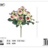 Ramo de flores artificiales 32 cm - Flores sintéticas - Imagen 10