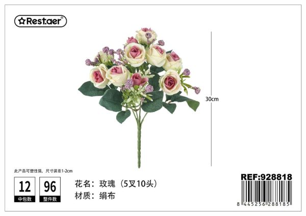 Ramo de flores artificiales 32 cm - Flores sintéticas - Imagen 10
