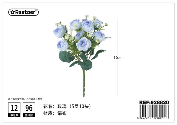 Ramo de flores artificiales 32 cm - Flores sintéticas - Imagen 12