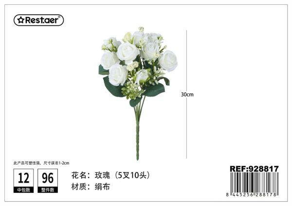 Ramo de flores artificiales 32 cm - Flores sintéticas - Imagen 16