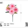 Ramo de flores artificiales 32 cm - Flores sintéticas - Imagen 19