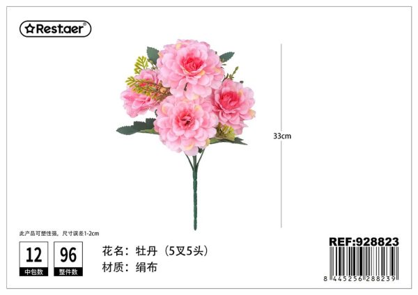 Ramo de flores artificiales 32 cm - Flores sintéticas - Imagen 19