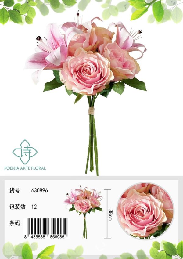 Ramo de flores artificiales 3D - Decoraciones y artículos de hogar