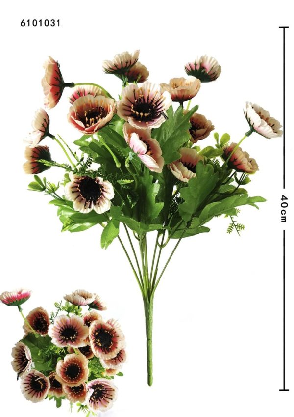 Ramo de flores artificiales de crisantemo para decoración