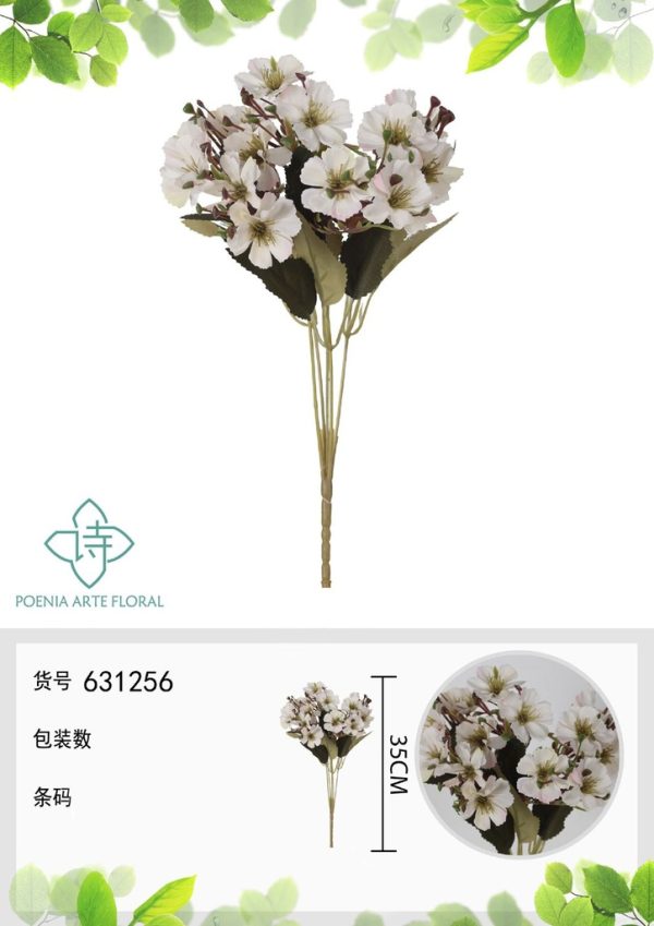 Ramo de flores artificiales de dahlia nueva de 35 cm - Decoración floral