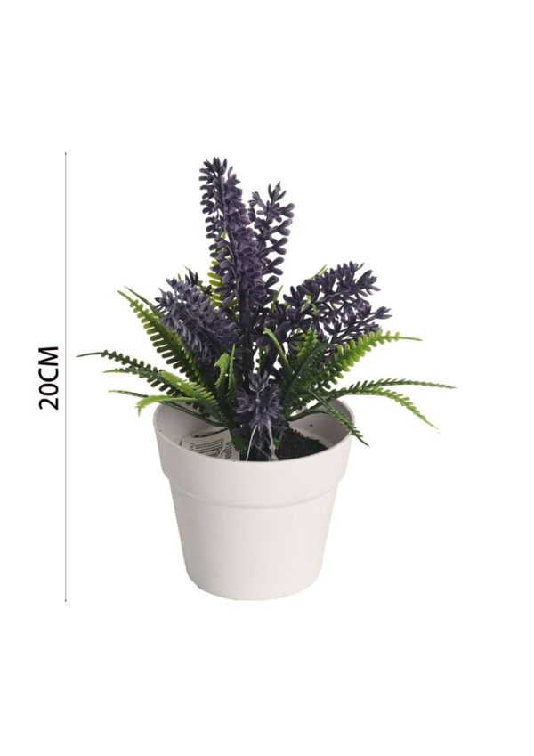 Ramo de flores artificiales lavanda 20cm - Decoración floral - Imagen 3