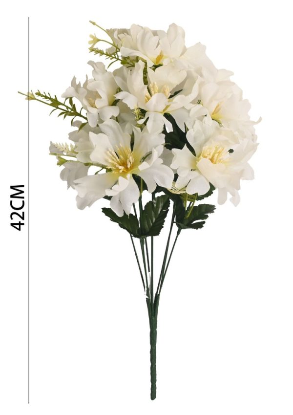Ramo de flores de seda - 6101072 Blanco (8435588805976)