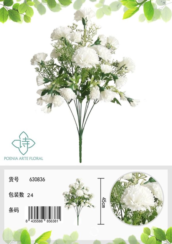 Ramo de flores de seda - 630836 Blanco (8435588806381)