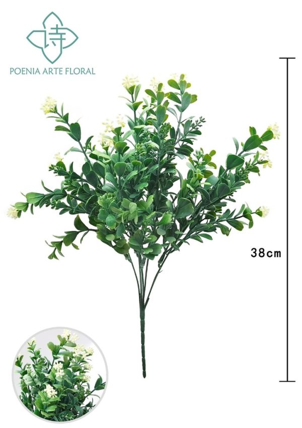 Ramo de hierbas de agua con pequeñas flores - Ramo decorativo - Serie de hierbas de agua - Imagen 3