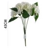 Ramo de hortensias 3D 5 cabezas 43 cm - Decoración floral - Imagen 2