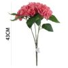 Ramo de hortensias 3D 5 cabezas 43 cm - Decoración floral - Imagen 4