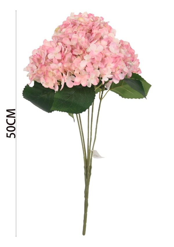 Ramo de hortensias artificial 5 bifurcaciones - Adorno floral