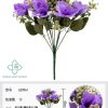 Ramo de magnolia artificial de 10 cabezas - Ramo decorativo - Imagen 2