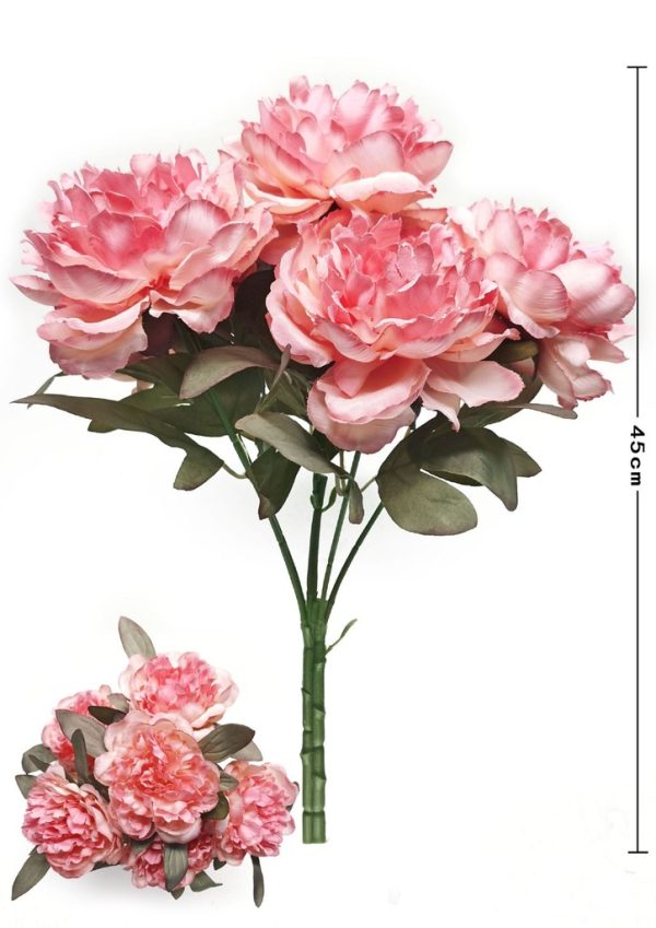 Ramo de magnolias grandes clásicas de 6 cabezas - Ramo decorativo