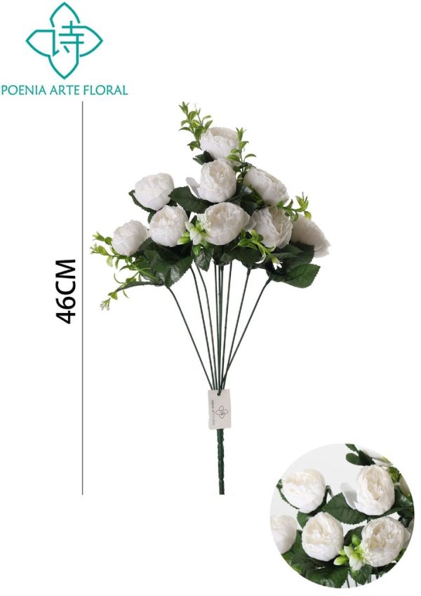 Ramo de peonías nuevas de 9 cabezas F0684 - Ramos y flores - Imagen 2
