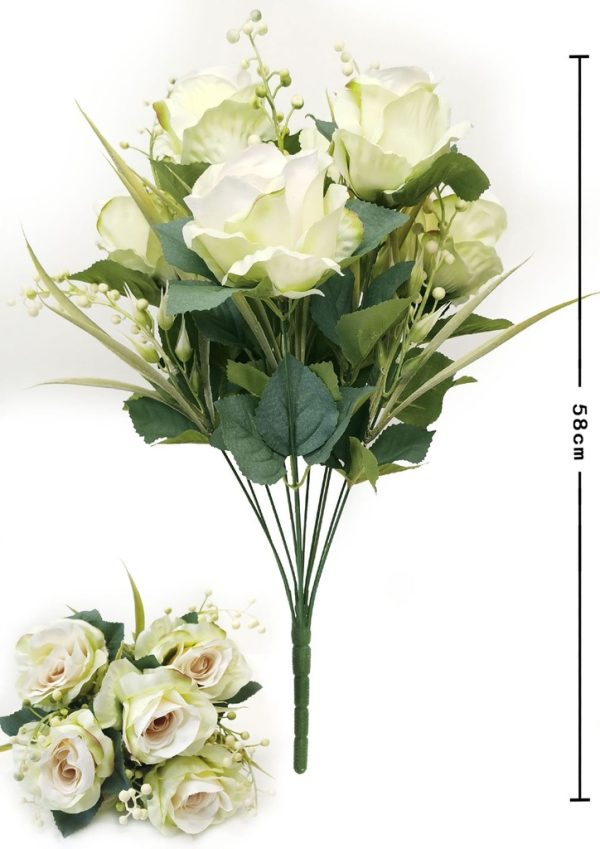 Ramo de rosas de 12 cabezas - Decoración floral decorativa