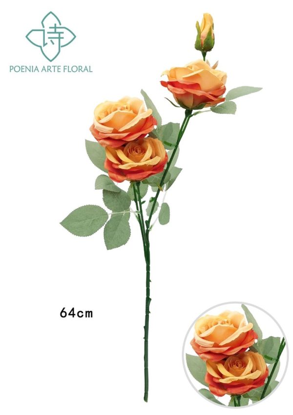 Ramo de rosas de amor de 4 cabezas - Decoración floral - Imagen 2