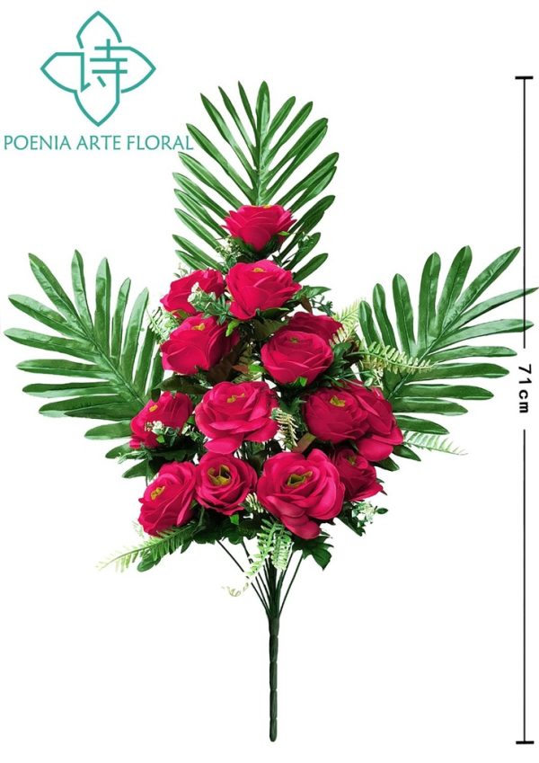 Ramo de rosas grandes rojas (14 cabezas)