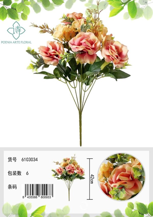 Ramo de rosas mezcladas 4 puntas - Decoración floral