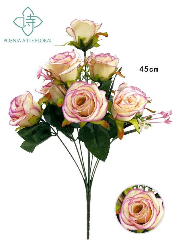 Ramo de rosas triángulo (8 cabezas)