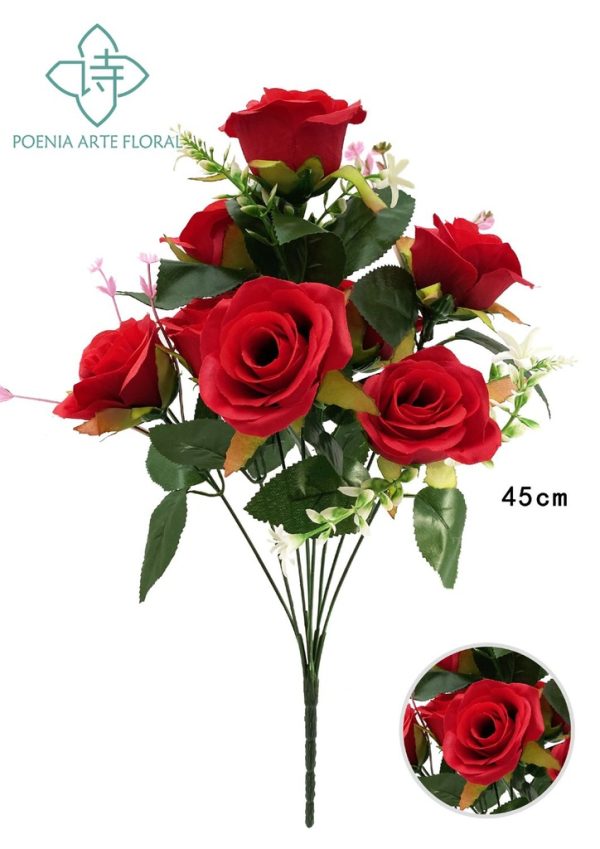 Ramo de rosas triángulo (8 cabezas) - Imagen 4