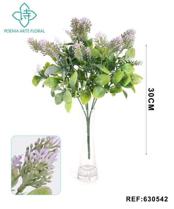 Ramo decorativo 630542 en púrpura - Ramo decorativo - Serie de hierbas de agua