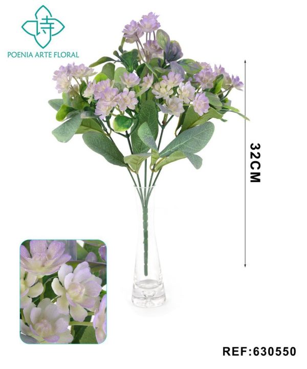 Ramo decorativo 630550 en púrpura - Ramo decorativo - Serie de hierbas de agua