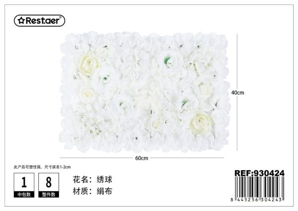 Tabla de flores artificiales 40x60 cm - Decoración artificial - Imagen 2
