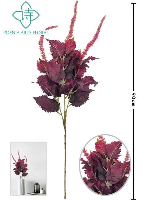 Vara flor con hojas de suculenta - Decoraciones florales