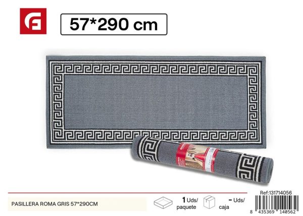 Pasillera Roma gris 57*290 cm - Alfombras