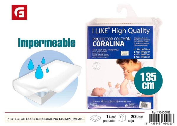 Protector de colchón 135cm impermeable - Textiles de hogar