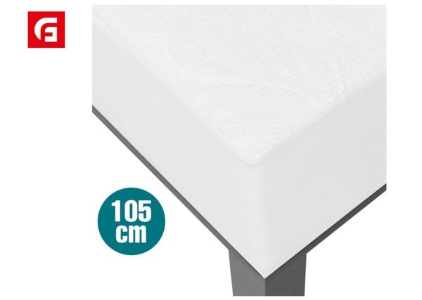 Protector de colchón cama 105 cm rizo acolchado - Textiles del hogar