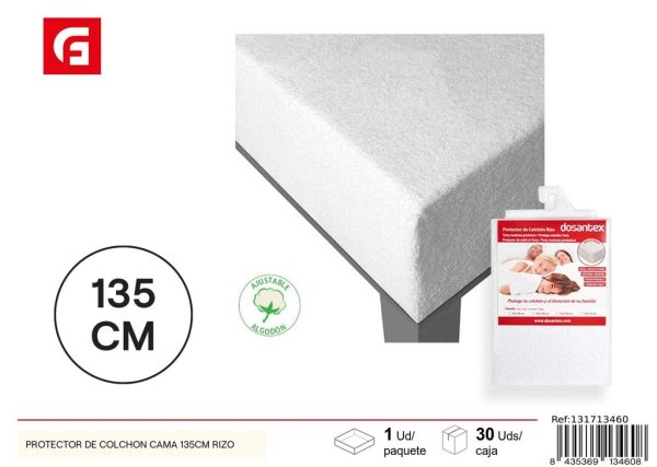 Protector de colchón cama 135 cm rizo - Ropa de cama