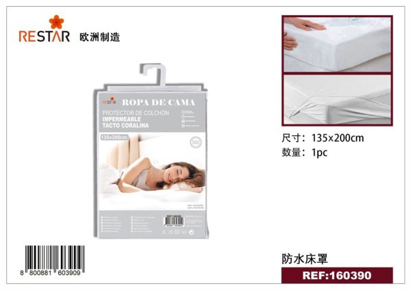 Protector de colchón impermeable coralina 135x200 cm - Ropa de cama